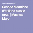Schede didattiche d'Italiano classe terza | Maestra Mary | Schede ...
