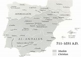 8th-11th Century map of Muslim Spain - Andalusia When It Was...