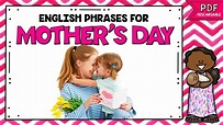 FRASES EN INGLÉS DEL DÍA DE LA MADRE | ENGLISH PHRASES FOR MOTHER'S DAY ...
