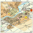 Wilkes-Barre Pennsylvania Street Map 4285152