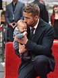 Actor Ryan Reynolds and daughter Ines Reynolds attend the ceremony ...
