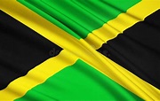 Bandera De Jamaica, Kingston Stock de ilustración - Ilustración de ...