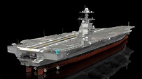 Portaaviones USS Gerald Ford aparejado Modelo 3D $479 - .max - Free3D