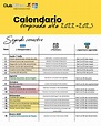 Calendario temporada alta 2022-2023 - Club Militar