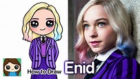 How to Draw Enid Sinclair | Netflix Wednesday Addams Family - YouTube