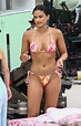 CAMILA MENDES in Bikini on the Set of Strangers in Miami Beach 08/02 ...