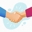 Premium Vector | Hand shake handshake or shaking hands.