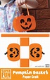 Halloween Paper Pumpkin Basket Printable | The Craft Train Halloween ...