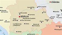 Mapa de Sevilla - Viajar a Sevilla