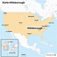 StepMap - Karte Hillsborough - Landkarte für USA