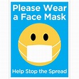 8 1/2 x 11 Please Wear A Mask Poster - Bulk and Wholesale - Fine ...