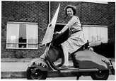 1960s motor scooter | Joan McLachlan on a 1960s motor scoote… | Flickr