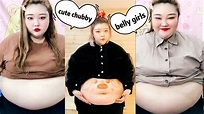 Cute BBW chubby belly girls funny moments tiktok.plus size fat girls ...