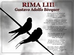 Bécquer, Gustavo Adolfo – Rima LIII (“Volverán las oscuras golondrinas ...