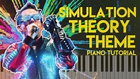 Matt Bellamy (muse) - Simulation Theory Theme | Piano Tutorial/Cover ...
