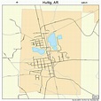 Huttig Arkansas Street Map 0534090