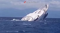 Super yacht è affondato al largo delle coste italiane - Guarda video e ...