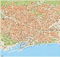 Barcelona Vector Maps. Illustrator, eps files | Mapas Mexico