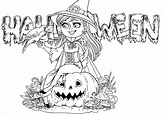 Disegni di Halloween da colorare. 120 nuove immagini di stampa gratuite