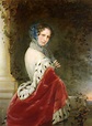 Portrait of Empress Alexandra Fyodorovna (Charlotte of Prussia), 1852 ...