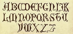 7 das Artes: Modelos de alfabetos antigos.