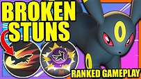 FIrst Ranked Game with UMBREON!! Foul Play + Snarl Gameplay | Pokemon ...
