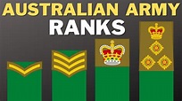 Australian Army Ranks Explained - YouTube