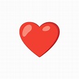 Premium Vector | 2d red heart icon love symbol vector desing