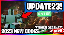 TOWER DEFENCE SIMULATOR 2023 CODES - YouTube