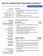 Retail Manager Resume (Examples & Writing Tips)