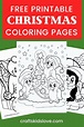 Free Printable Christmas Coloring Pages - Crafts Kids Love