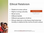 Ethical Relativism, Power Point Presentation With Speaker Notes Example