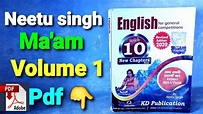 Neetu Singh Ma'am Volume 1 English Book PDF👇🔥 Like 👍 - YouTube