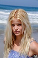 Pretty Blond Swedish Bikini Swimsuit Beach Girl Goddess with Blue Blue ...