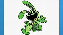Como dibujar a Hoppy Hopscotch Poppy Playtime 3 Smiling Critters - YouTube