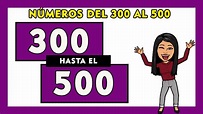 🎁Números del 300 al 500 en letras en español I Spanish Numbers 300-500 ...