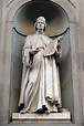 Leon Battista Alberti, Estatua En Los Lugares De La Columnata De Uffizi ...