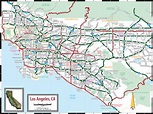 Map of Los Angeles California - TravelsMaps.Com