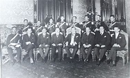 El presidente Plutarco Elías Calles con su gabinete