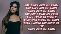 Ariana Grande, Miley Cyrus, Lana Del Rey - Don't call me angel ( Letra ...