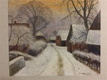 Worpswede Galerie Girschner - Otto Modersohn, Worpswede, "Winter in ...