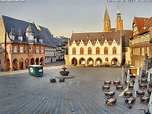 Market square and town Hall. Webcam Goslar online