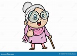 Grandmother Thumbs Up And Winks Emoji. Grandma Happy Emoji. Happy Old ...