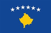 Flag of Kosovo image and meaning Kosovo flag - Country flags