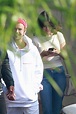 SELENA GOMEZ and Justin Bieber at a Church Services in Los Angeles 10 ...