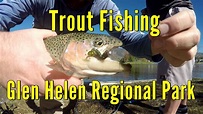 Trout Fishing at Glen Helen Regional Park - YouTube