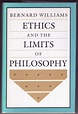 Ethics and the Limits of Philosophy by Williams, Bernard: Near Fine ...