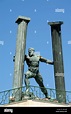 Statua di Ercole e le colonne di Ercole, stretto o stretto di ...