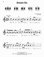 Dream On (Super Easy Piano) - Print Sheet Music Now