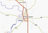 MICHELIN-Landkarte Saint Joseph - Stadtplan Saint Joseph - ViaMichelin